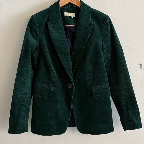 Boden Jackets & Blazers - Boden Corduroy Dark Green Blazer Size 4 Women’s #U0062